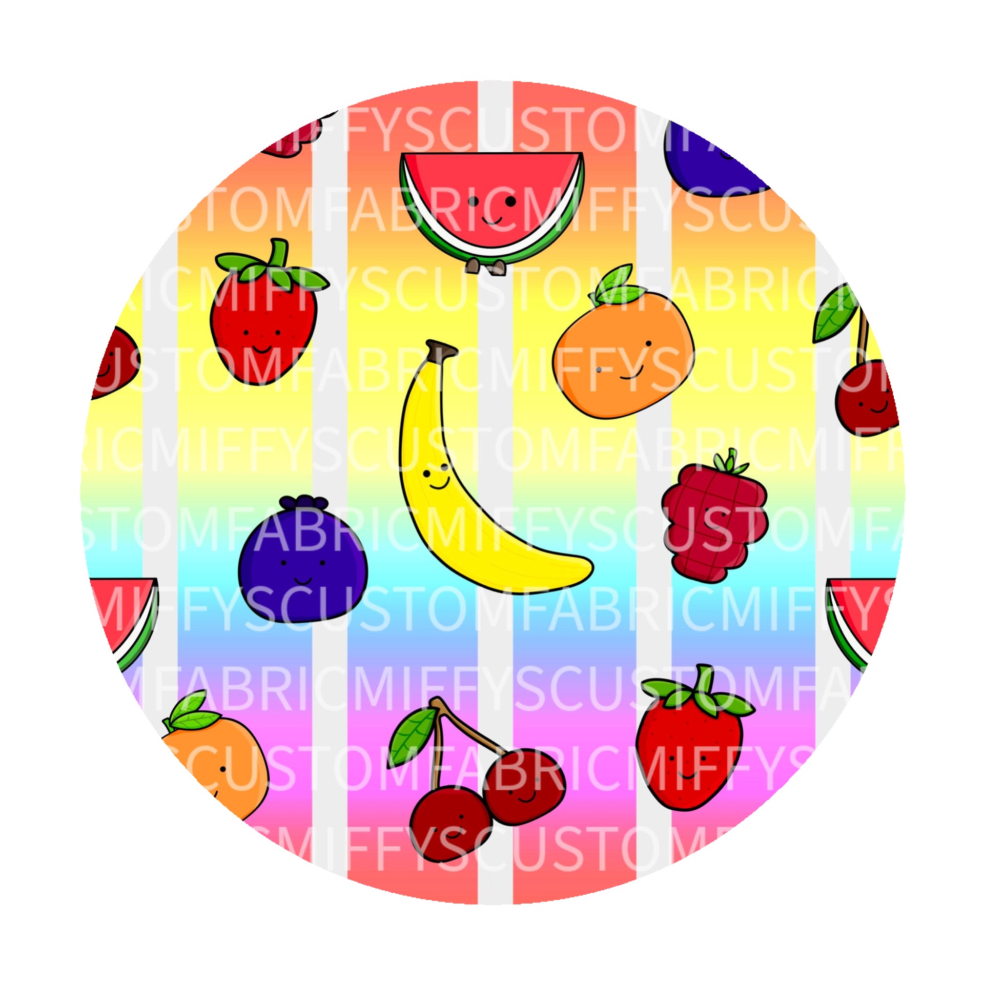 Pre-Order: Stuffed Fruit Pastel Stripe