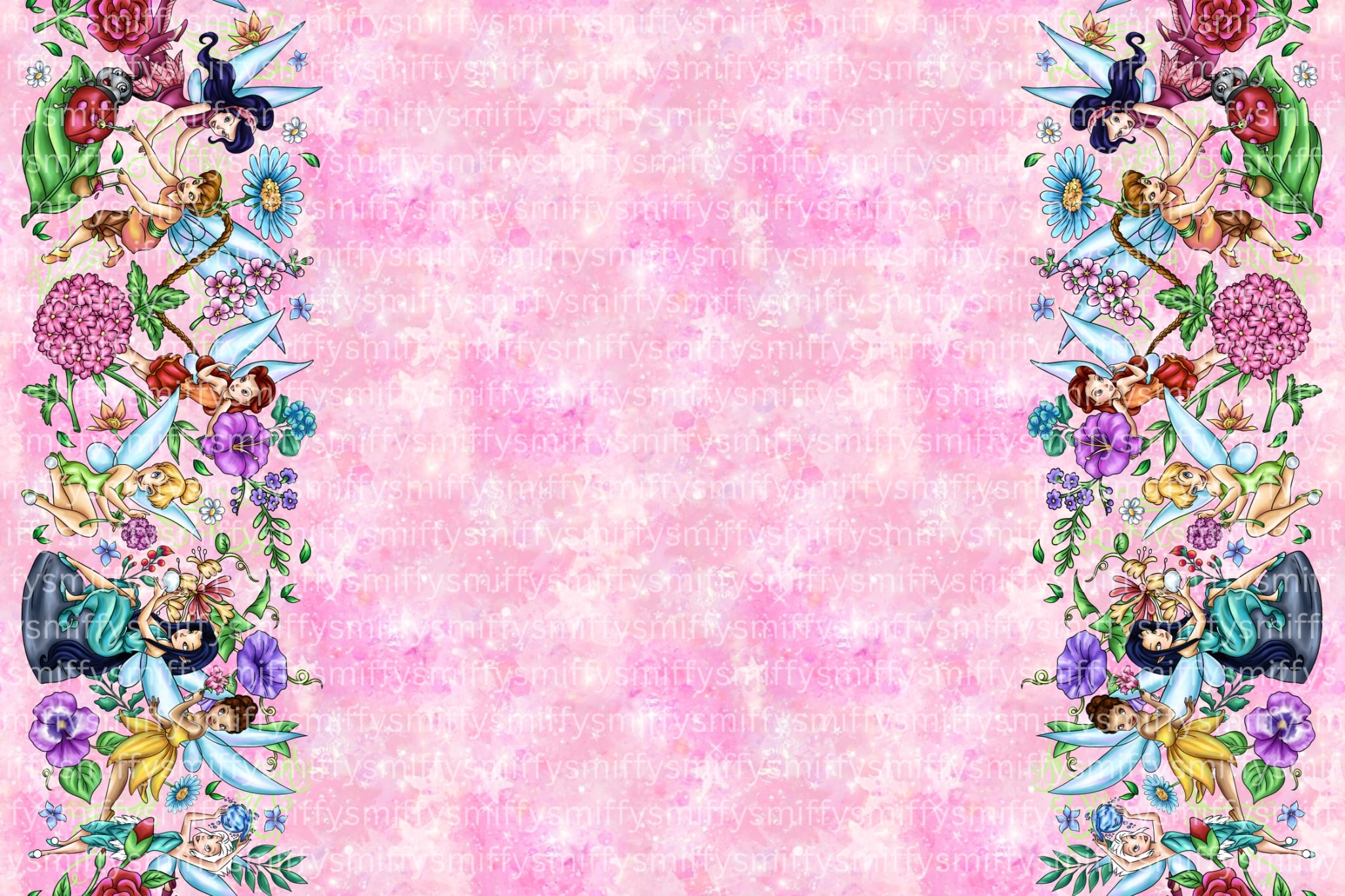Pre-Order: Fairy Friends Pink Double Border
