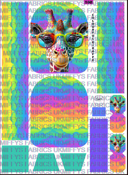 MAV Pack Colourful Giraffe