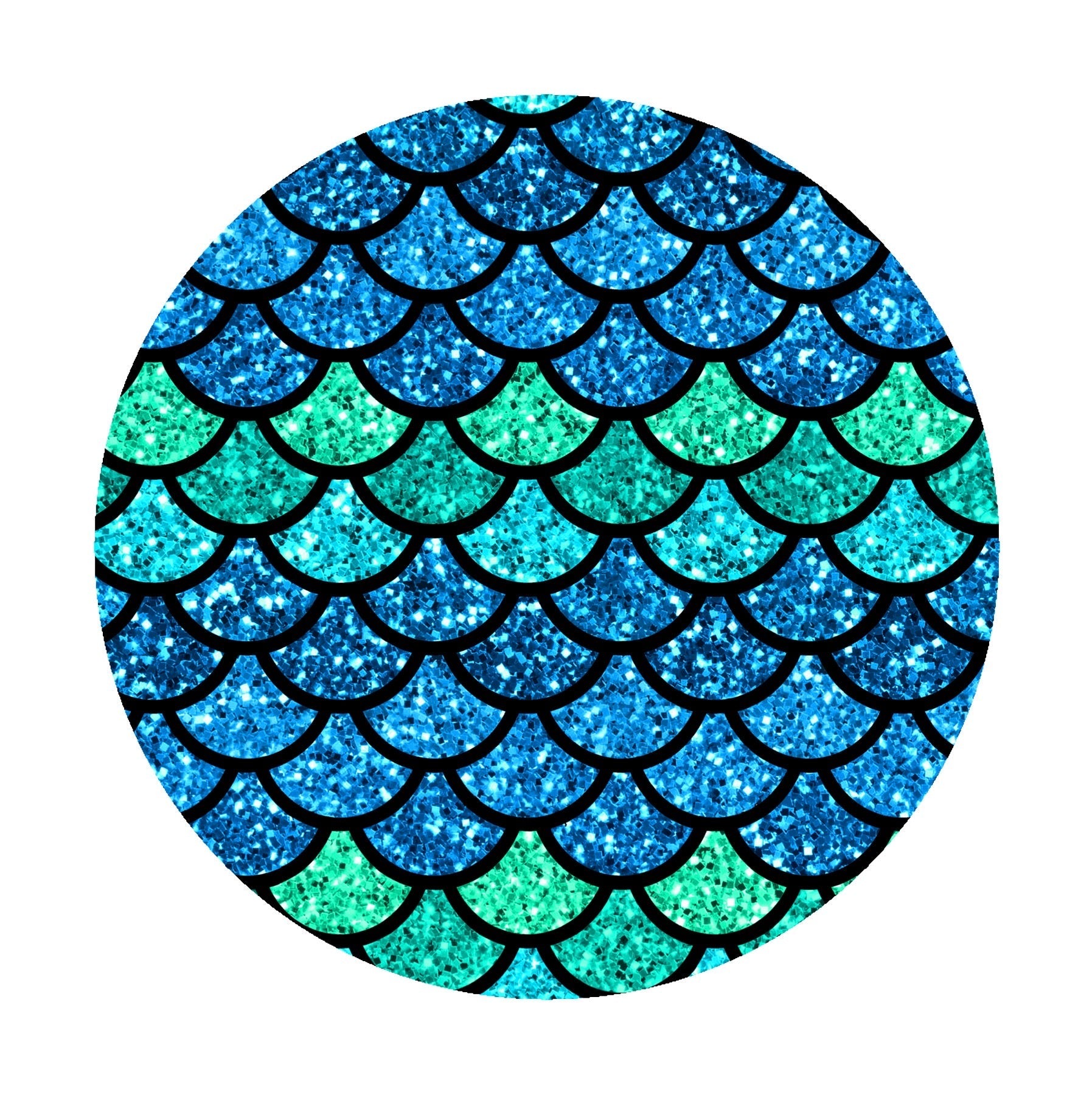 Pre-Order: Blue/Green Glitter Scales