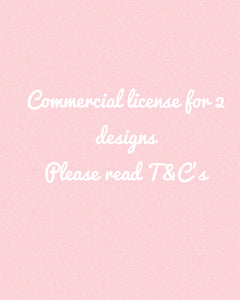 Commercial License for 2 Designs