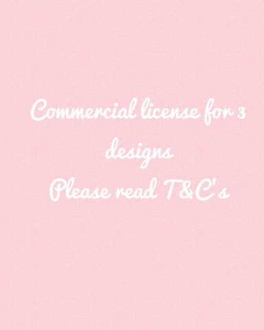 Commercial License for 3 Designs