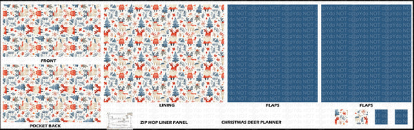 ZipHop Christmas Deer Planner