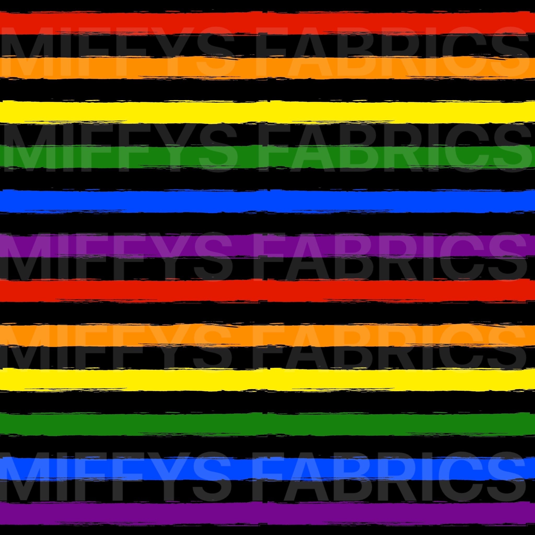 Pre-order : Co-ords Sketchy Stripe Rainbow